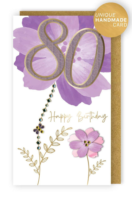 80th - Large Lilac Flower - Champagne - Second Nature