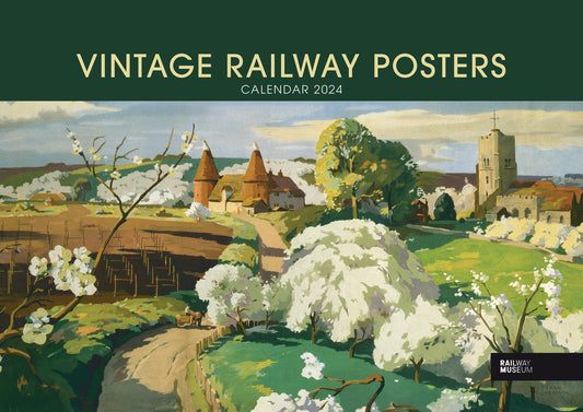 NRM Vintage Railway Posters (Pfp) A4 Calendar 2024
