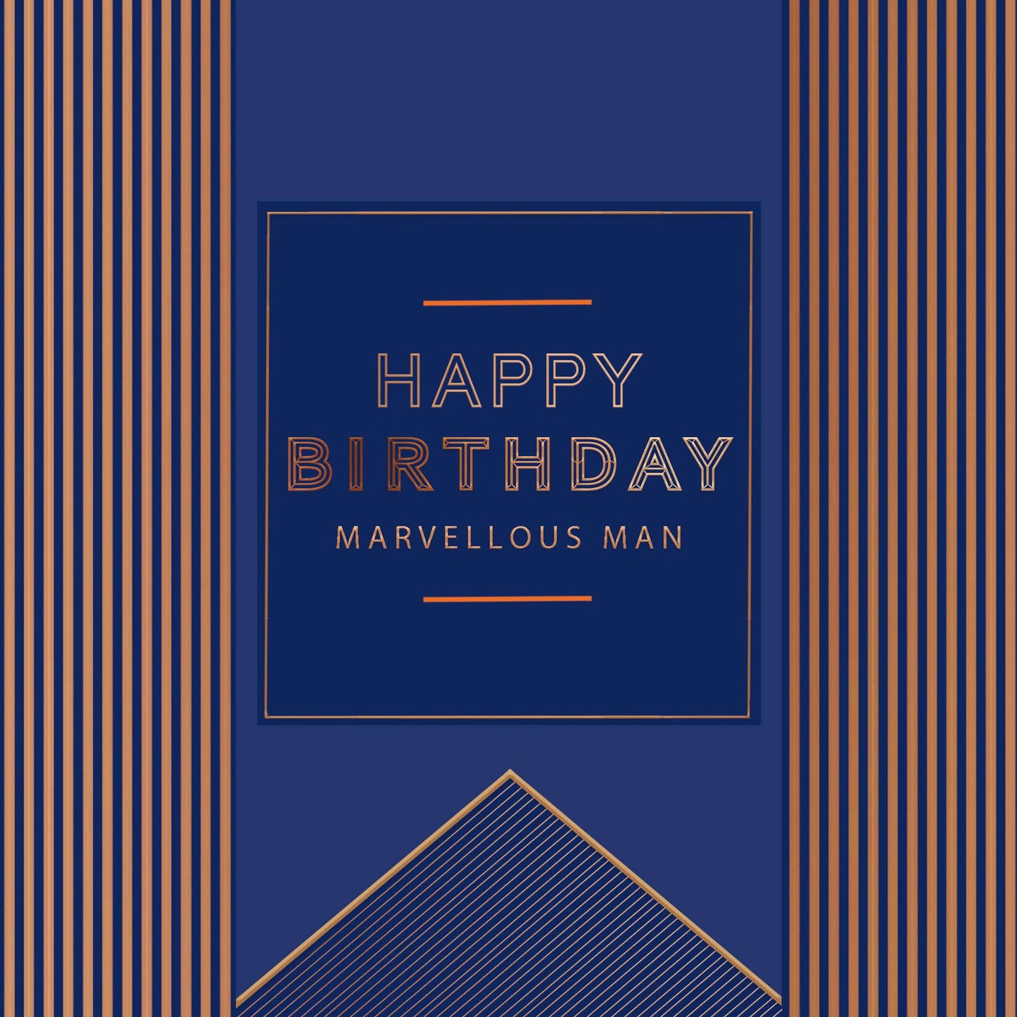 Pocket Square Happy Birthday Card