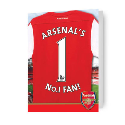 Arsenal FC 'No.1' Fan Birthday Card