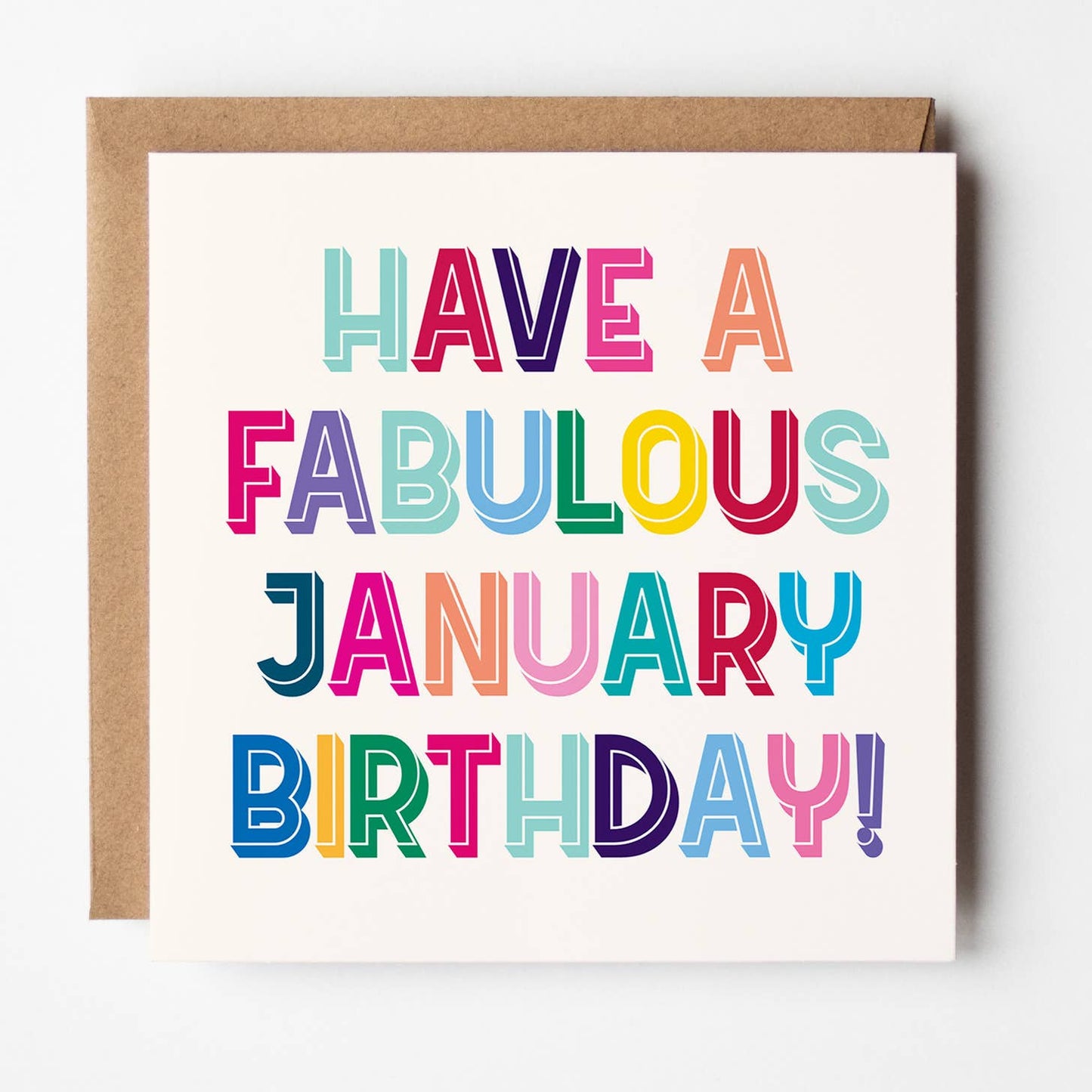 Month Of The Year - Fabulous Birthday Card