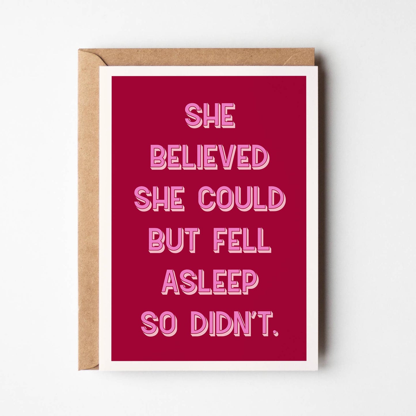 Fell Asleep - Friendship Card