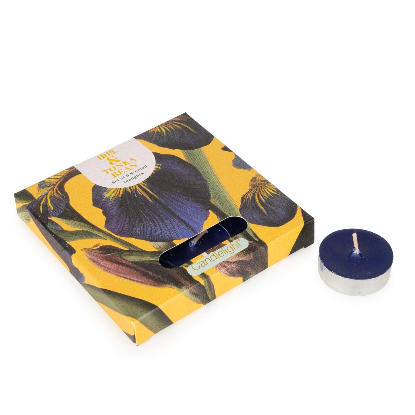 Set Of 9 Tealights - Iris & Tonka Bean