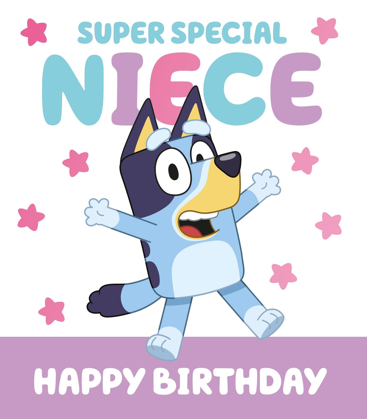 Bluey Niece Birthday Card