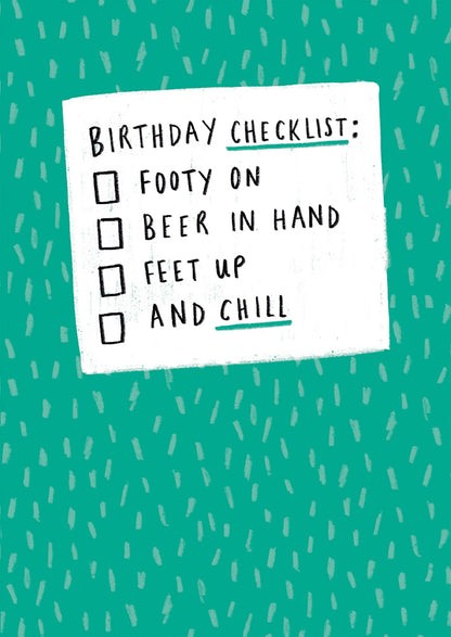 Last Laugh Birthday Checklist