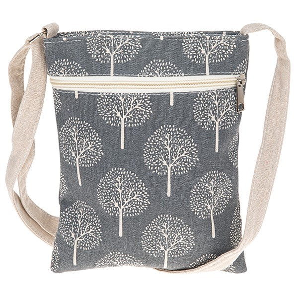 Tree of Life Cross Body Bag Grey