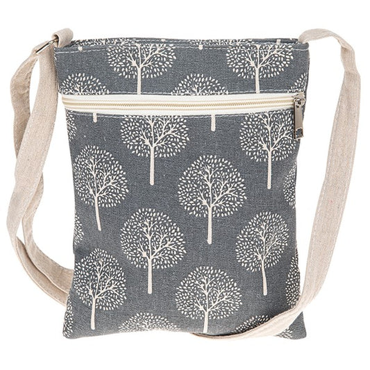 Tree of Life Cross Body Bag Grey