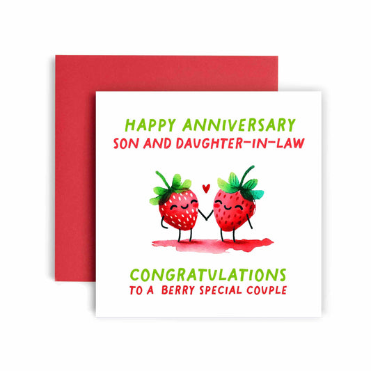 Berry Special Couple Son & Daughter-in-law Anniversary Card