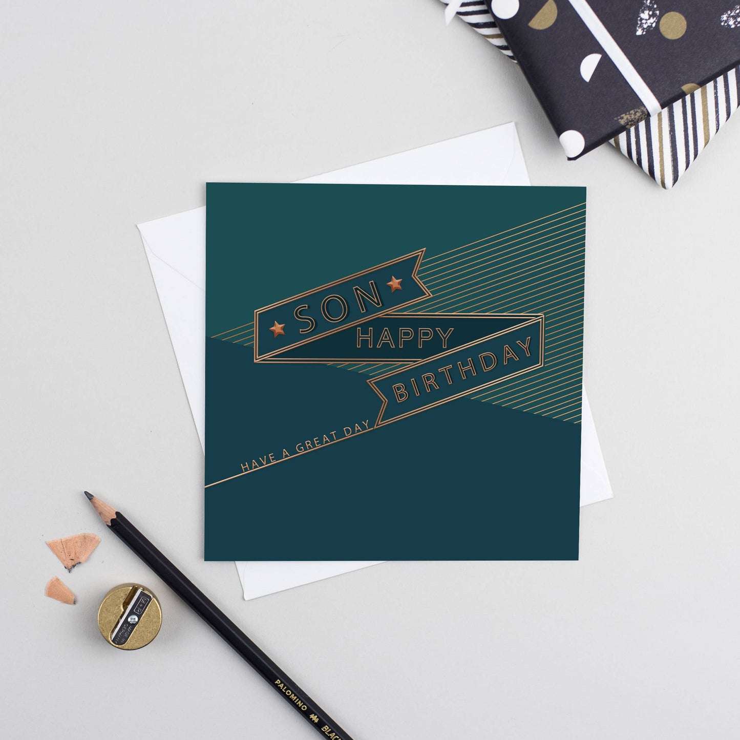 Pocket Square Son Birthday Card