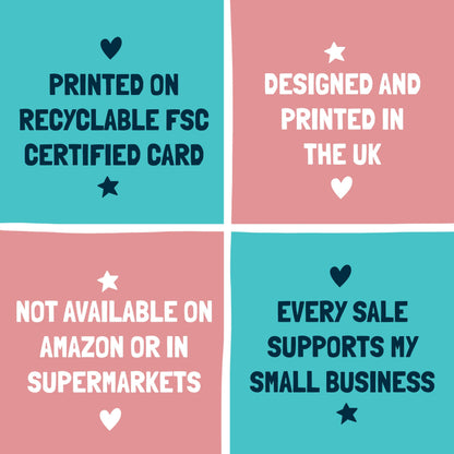 Funny Mother’s Day Card - A6 - Fab Mother Sweet Treat!