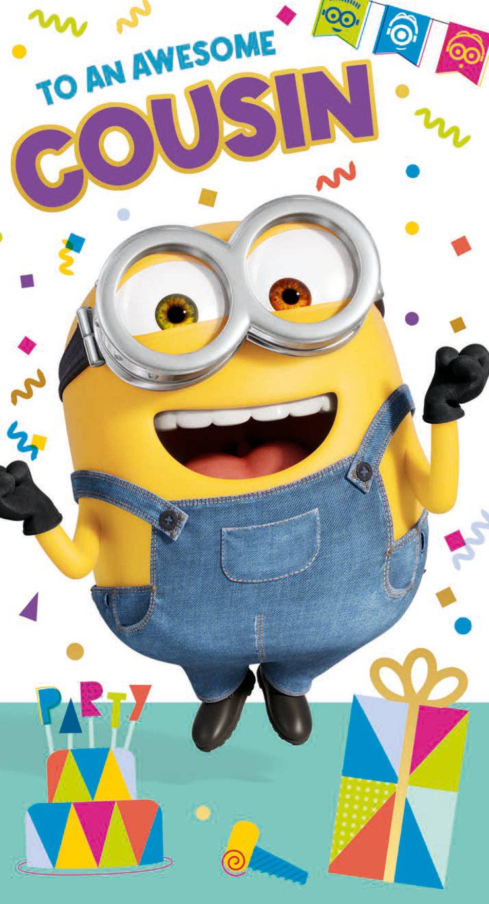Despicable Me Minions 'To An Awesome Cousin' Birthday Card