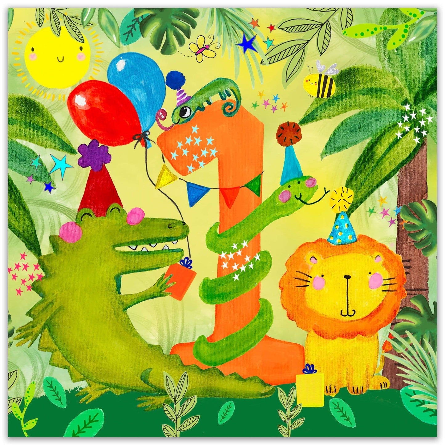Age 1 Boys Birthday - Jungle Party