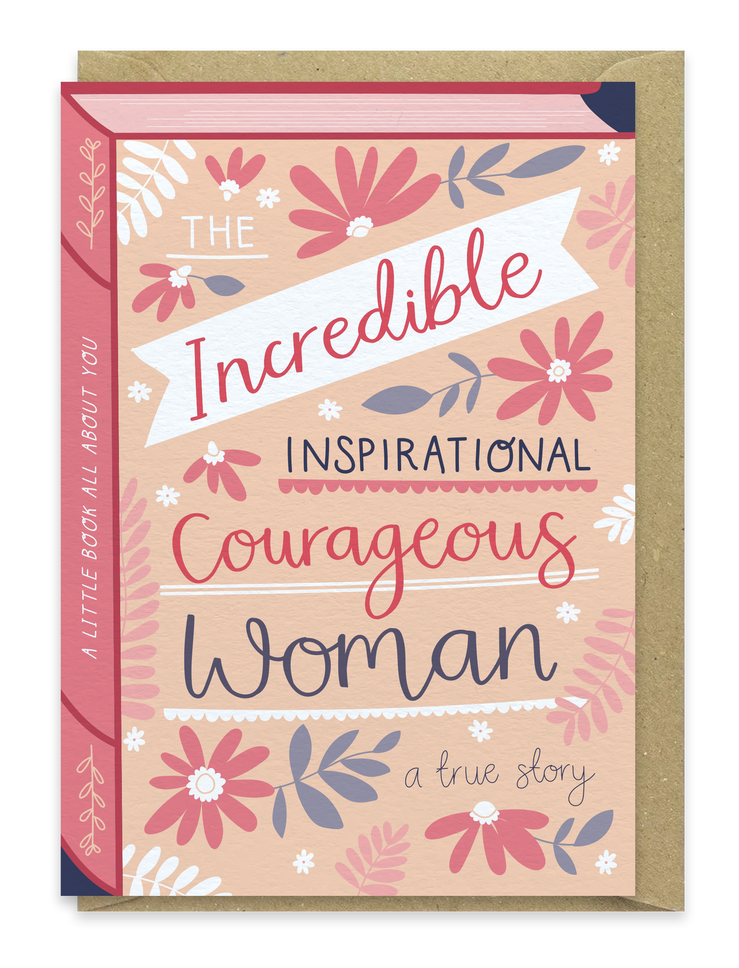 Inspirational woman – Luxury Book Greeting Card -