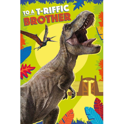 Jurassic World 'Brother' Birthday Card