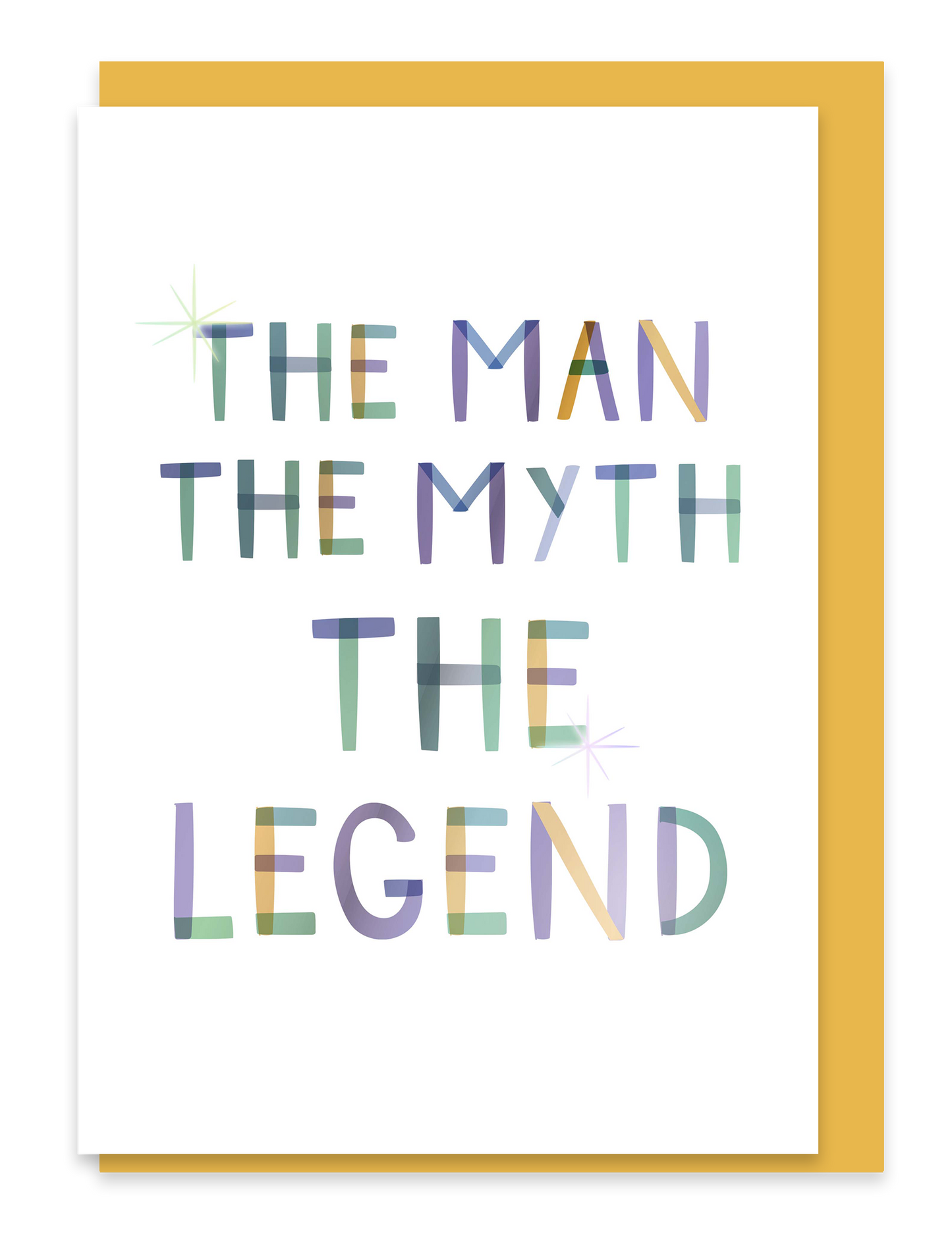 The Man Myth Legend. Birthday Father’s Day Foiled Card