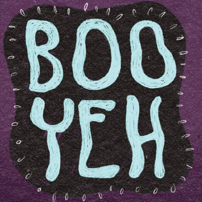 Boo Yeh - Ghost - Birthday Party Card - Cute Halloween Scary