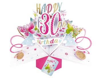 30th Birthday - Pop-Up Greeting Card - Second Nature