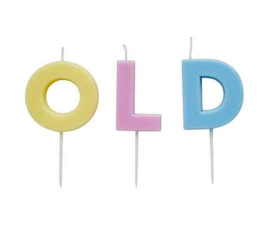 PASTEL 'OLD' WAX CANDLE