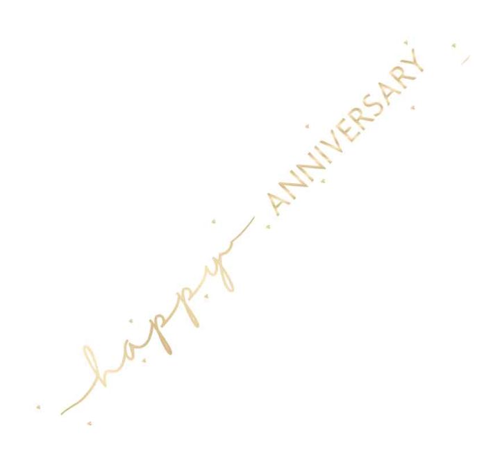 9ft HAPPY ANNIVERSARY FOIL BANNER