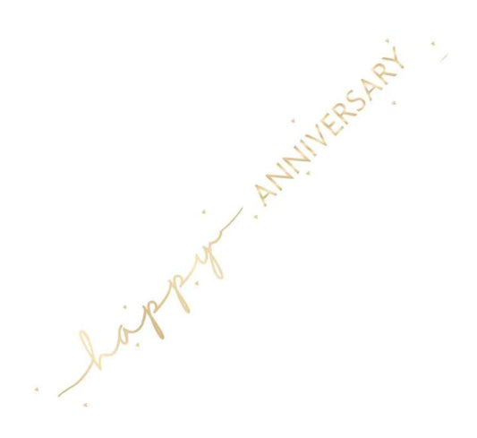 9ft HAPPY ANNIVERSARY FOIL BANNER