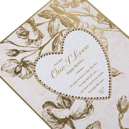 Birthday Card for Loved One - Traditional Floral Design