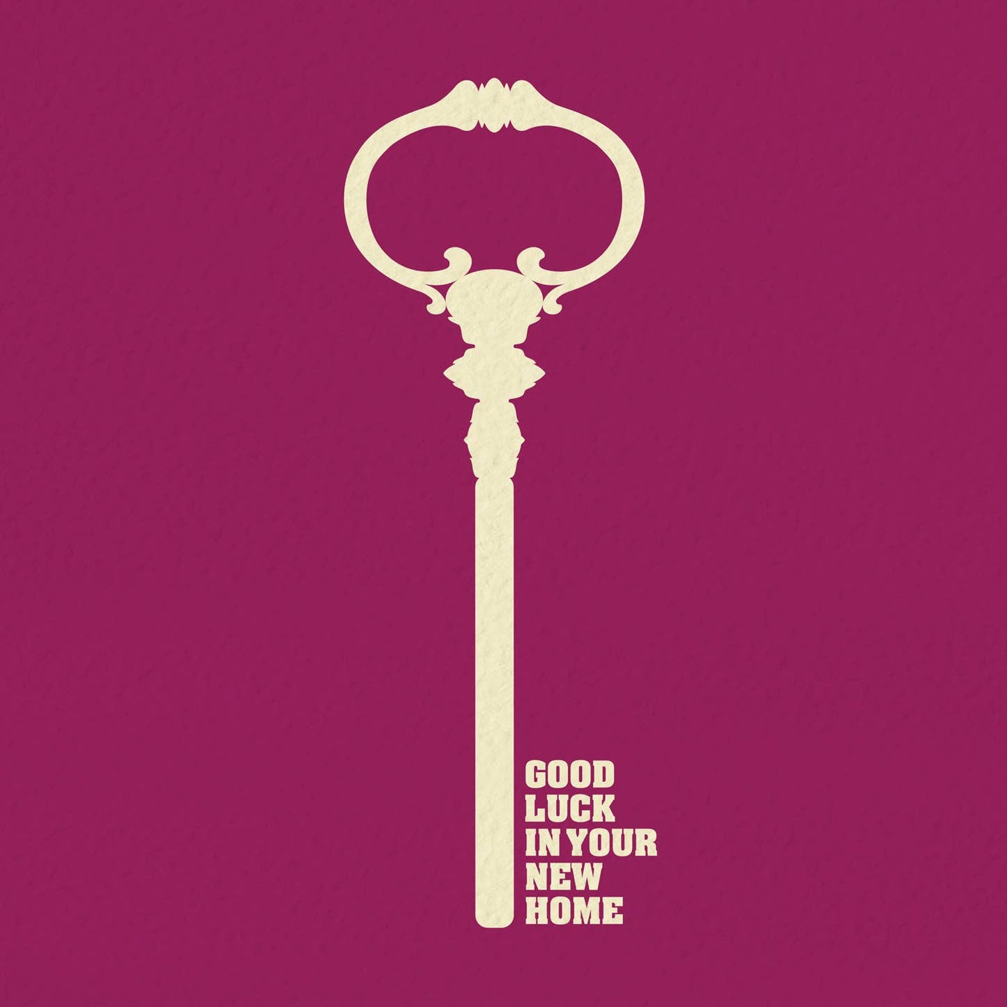 JMT60 Housewarming card, front door key