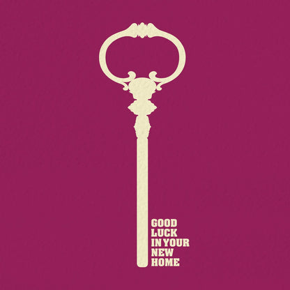 JMT60 Housewarming card, front door key