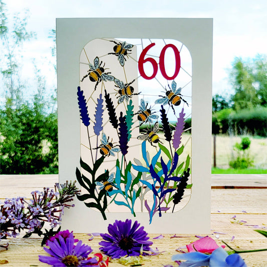 Age 60, 60TH Birthday Bee Card