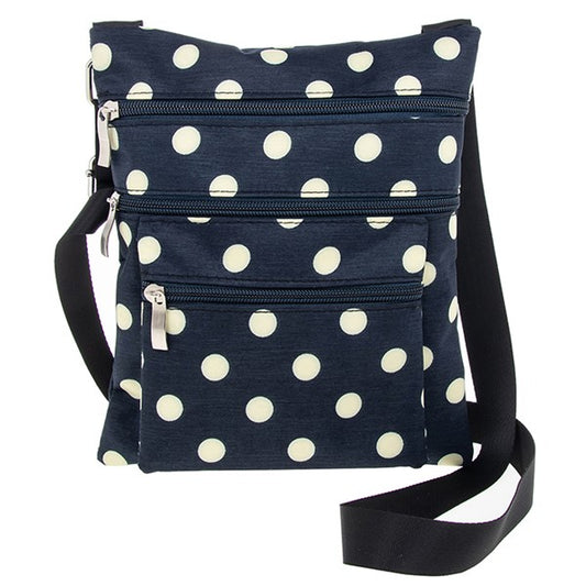 Spotty Cross Body Bag Navy