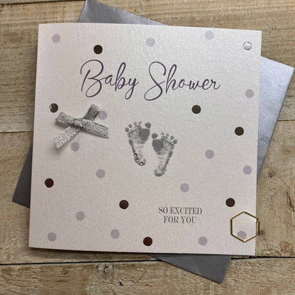 Dotty - Baby Shower - Silver Feet (D452)