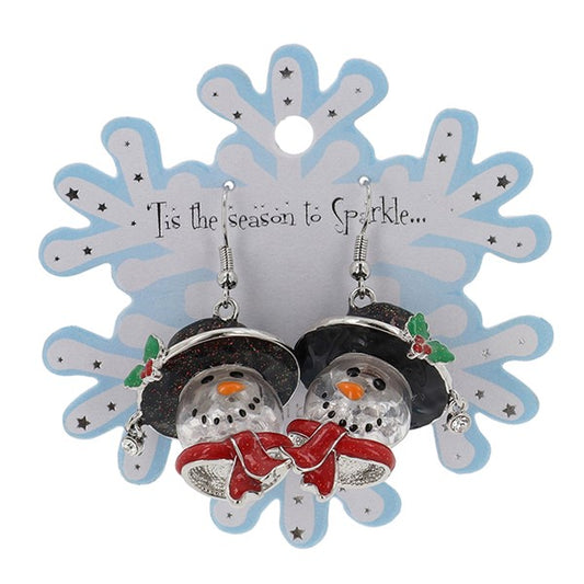 Xmas Novelty Earrings Snowman