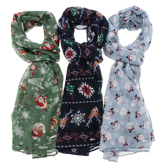 Xmas Cheer Printed Scarf