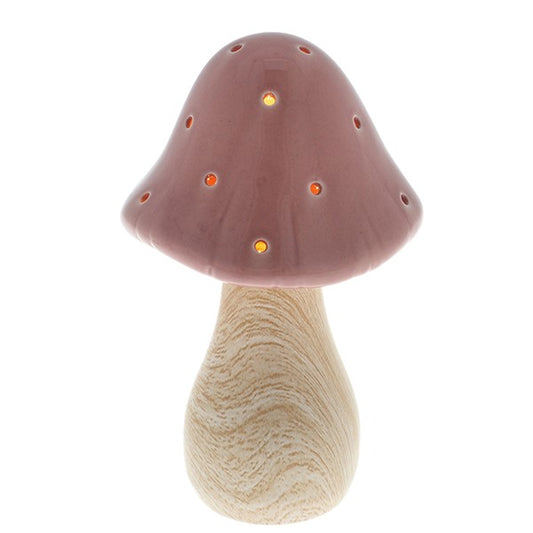 Mushroom Glow Lamp Medium Pink