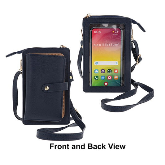 Mobile Phone Bag With Credit Card Purse Navy