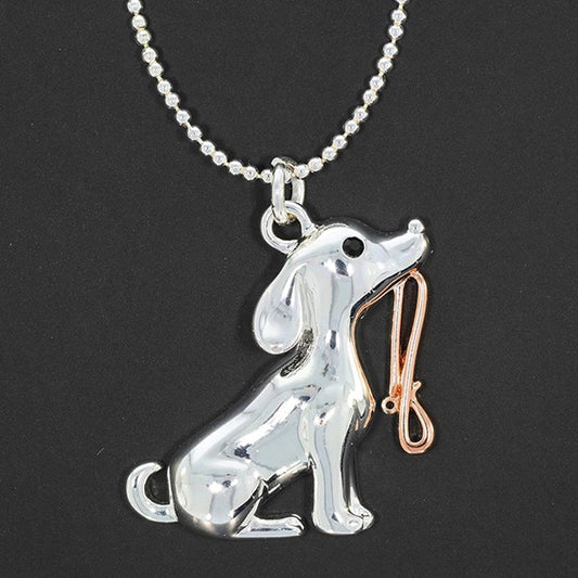 Furry Companions Two Tone Walkies Necklace
