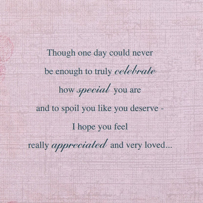 Birthday Card for Loved One - Traditional Floral Design