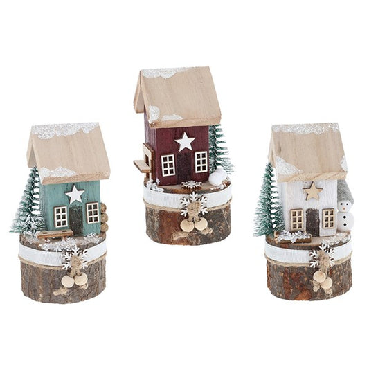 Folk Art Xmas Cottage Mini