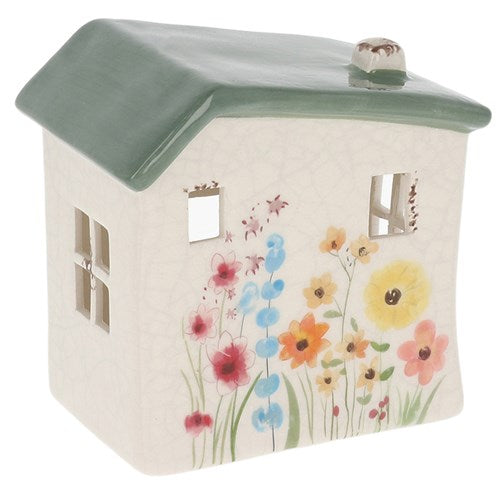 Garden House Tealight Wide Sage Small