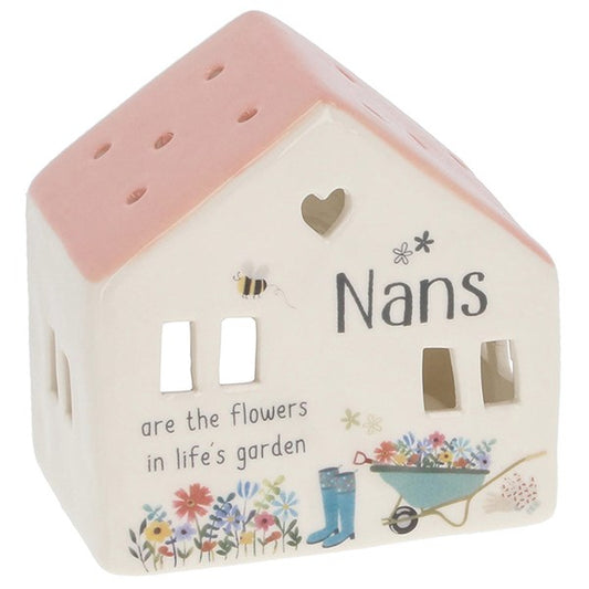 Happy Garden Tealight House Nan's