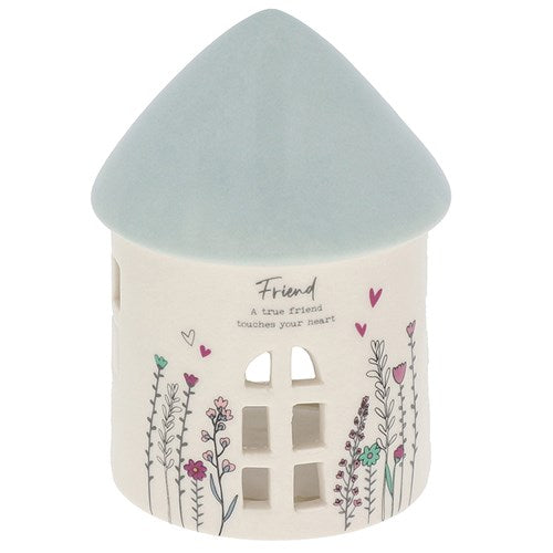 Sweet Meadow Tealight House True Friends
