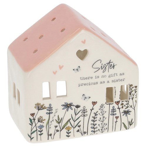 Sweet Meadow Tealight House Sister
