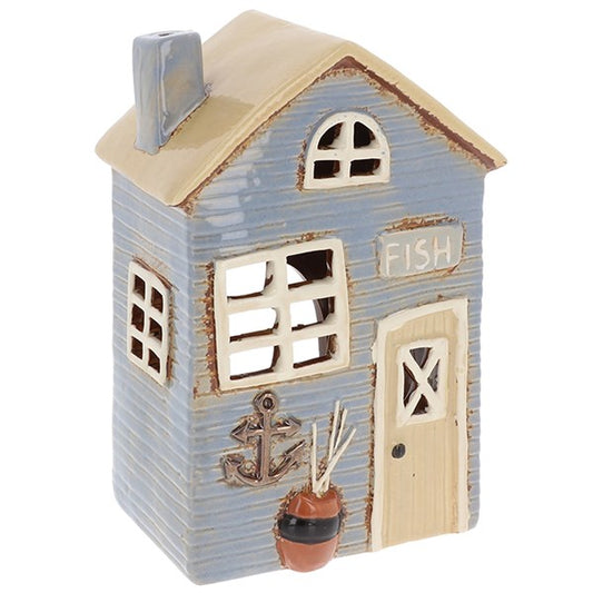 Village Pottery Beach House Pale Blue Tealight