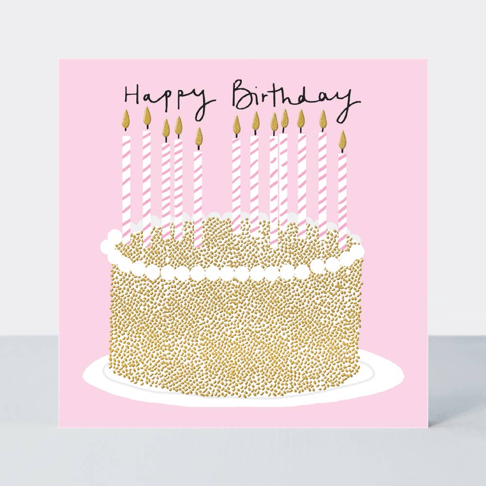 Field Day - Happy Birthday card - Cake & Candles