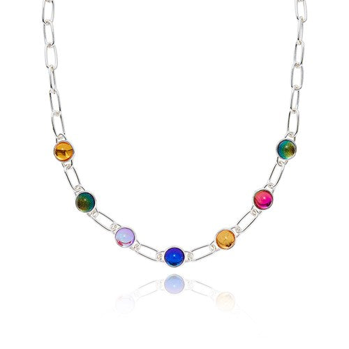 Glam Rox Stylish Silver Plated Necklace