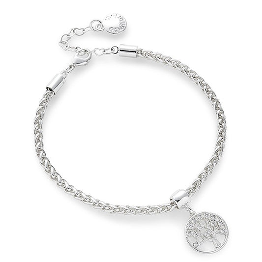 Tree of Life Elegant Silver Plated Bracelet
