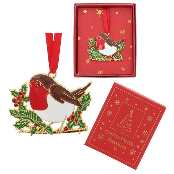Xmas Treasures Cute Robin