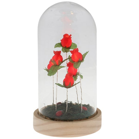 Rose Garden LED Dome Large Red