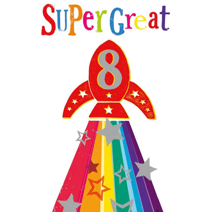 Brightside Age 8 Birthday Card