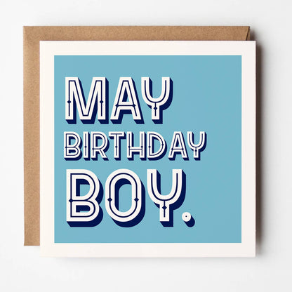 Month Of The Year - Birthday Boy Card