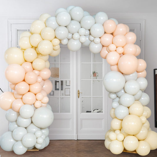 Nude Blush Ready Made Latex Balloon Arch Inflated